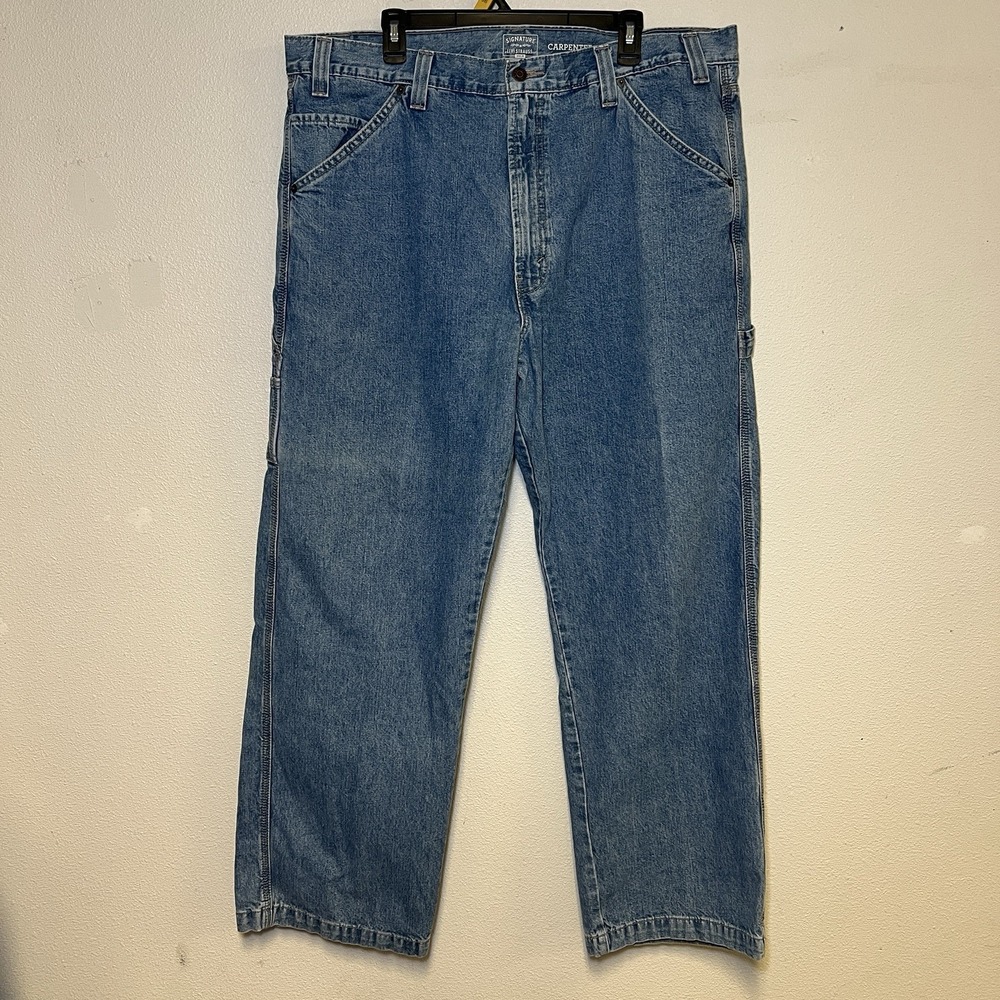 Vintage Levi Strauss Signature Gold Carpenter Jeans Men's 40X32 Blue Denim EUC